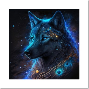 Multiverse Wolfdog Posters and Art